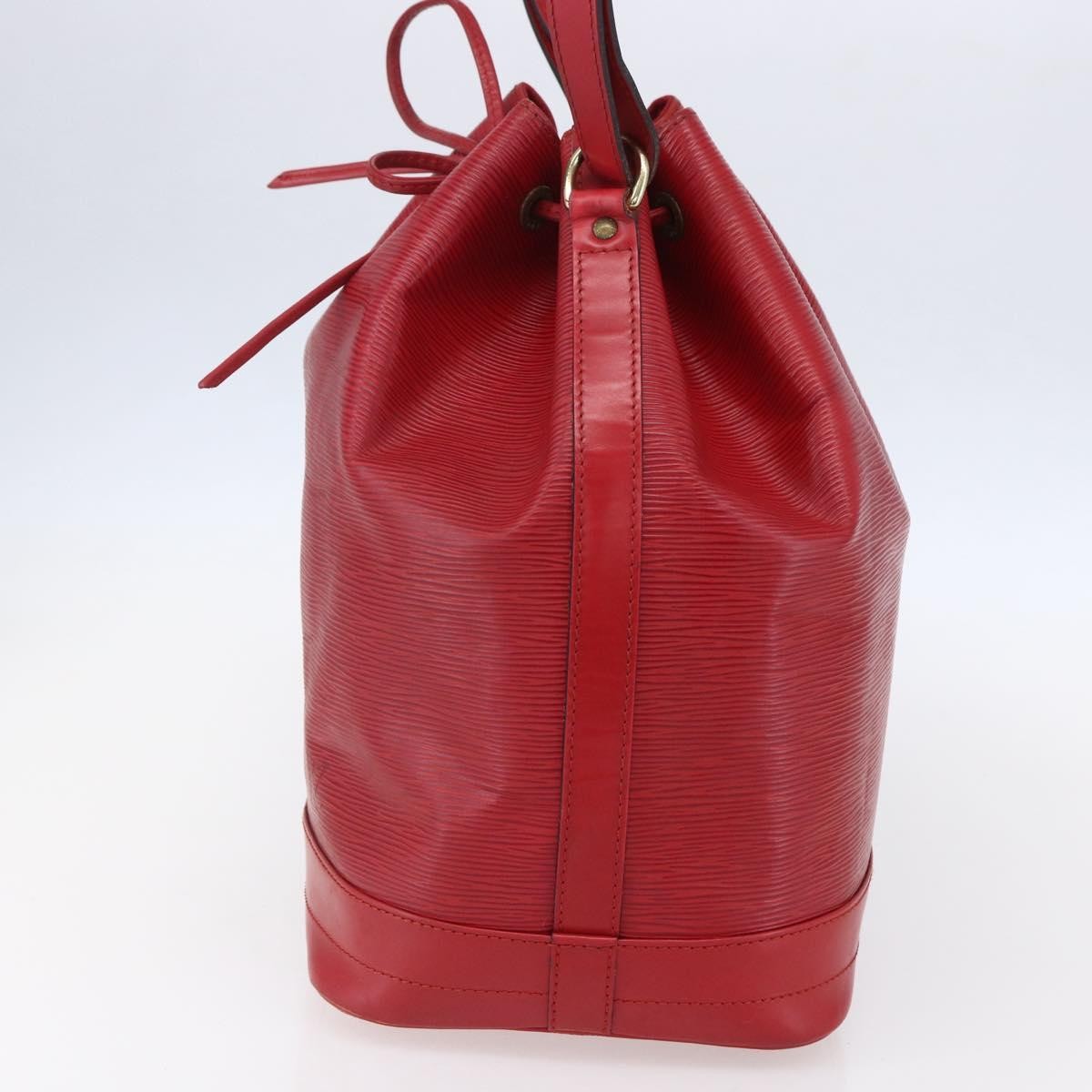 Louis Vuitton Noe Shoulder bag Leather, RED, LEATHER, Shoulder bag
