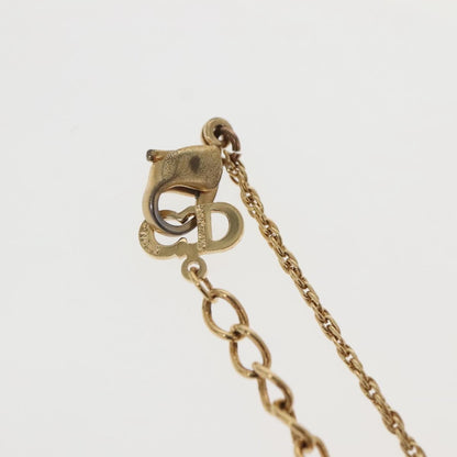 Christian Dior CD Round Pendant Necklace Metal, GOLD, METAL, Necklace