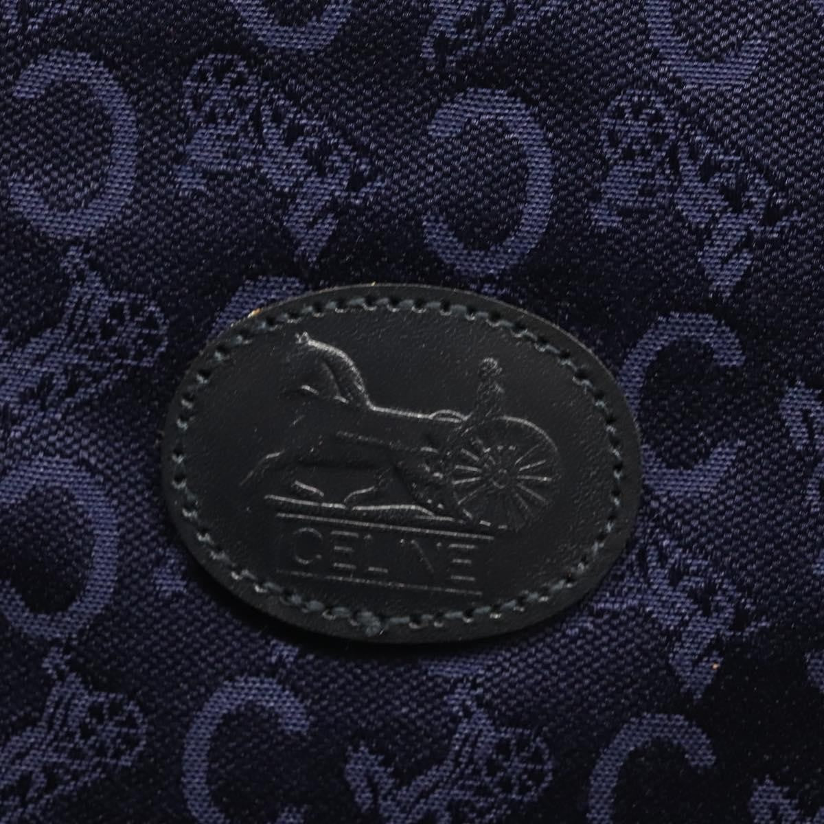 Celine C Sulky Handbag Canvas, NAVY, CANVAS, Handbag