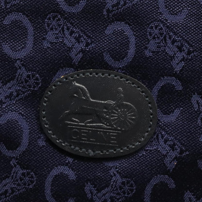 Celine C Sulky Handbag Canvas, NAVY, CANVAS, Handbag