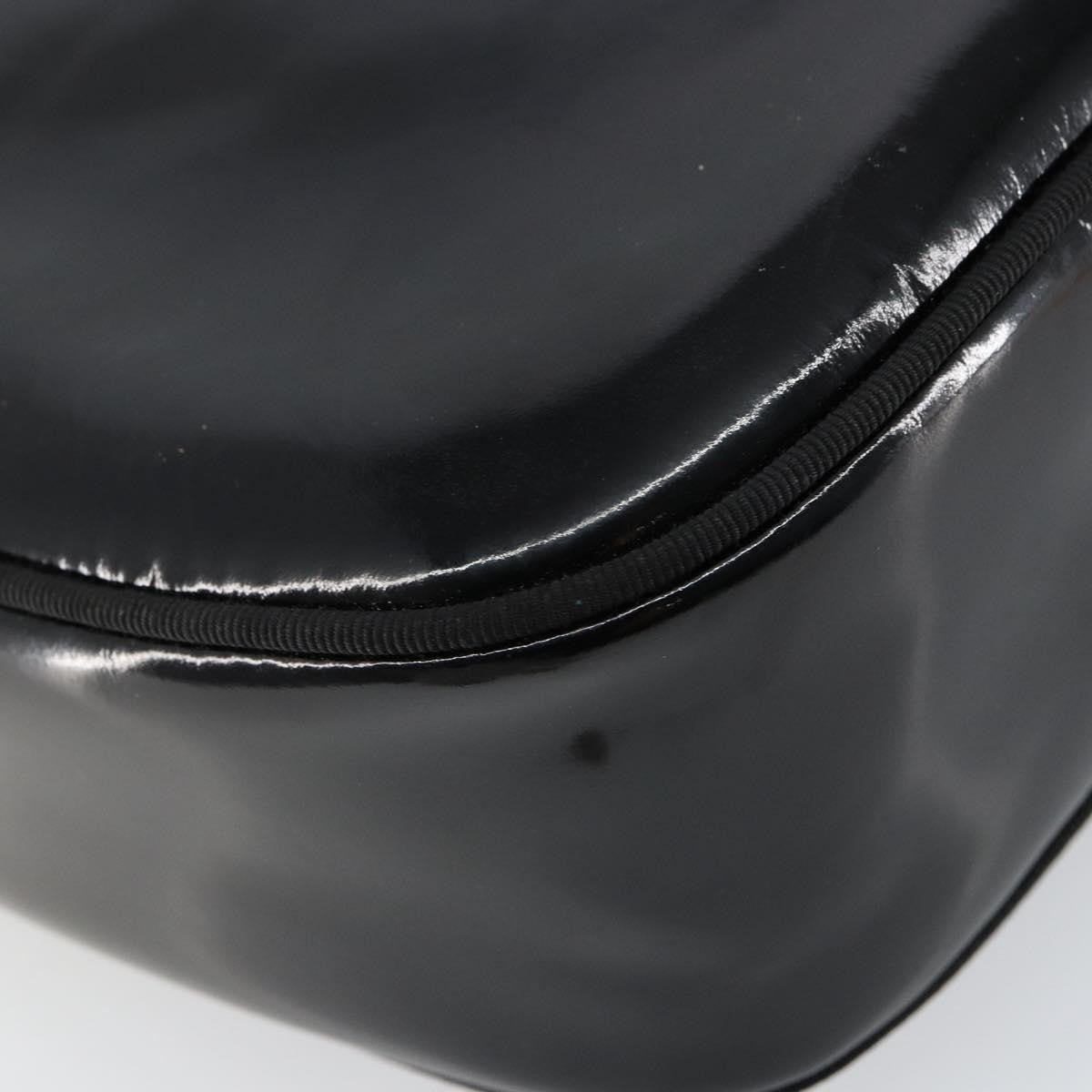 Salvatore Ferragamo Vala Shoulder Bag Patent Leather, BLACK, PATENT_LEATHER, Shoulder bag