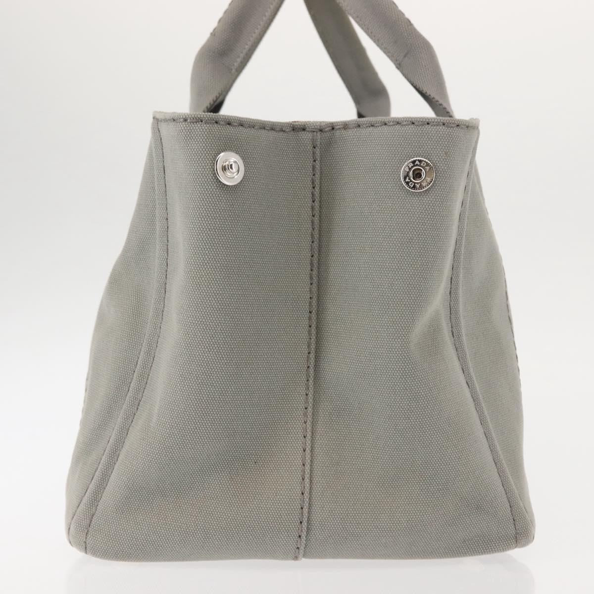 Prada Canapa Tote Canvas, GRAY, CANVAS, Tote bag