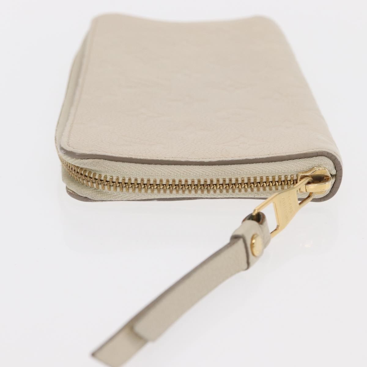 Louis Vuitton Zippy Wallet NM Leather Empreinte, WHITE, LEATHER, Wallets