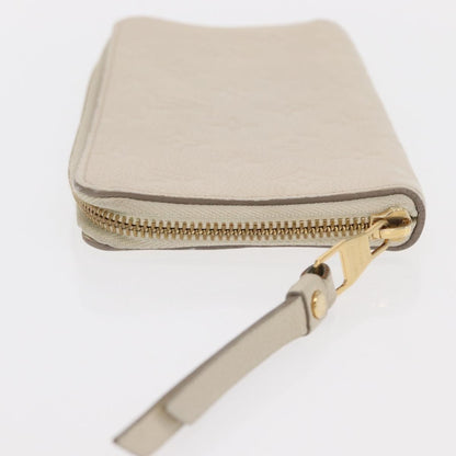 Louis Vuitton Zippy Wallet NM Leather Empreinte, WHITE, LEATHER, Wallets