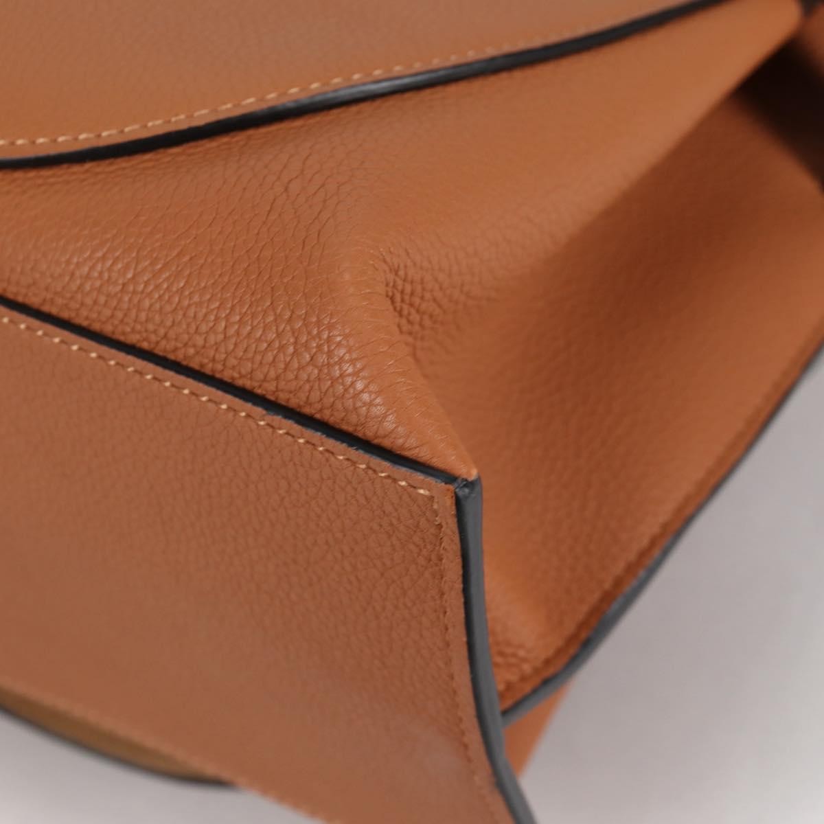 Loewe Gate Tote Leather, BROWN, LEATHER, Tote bag