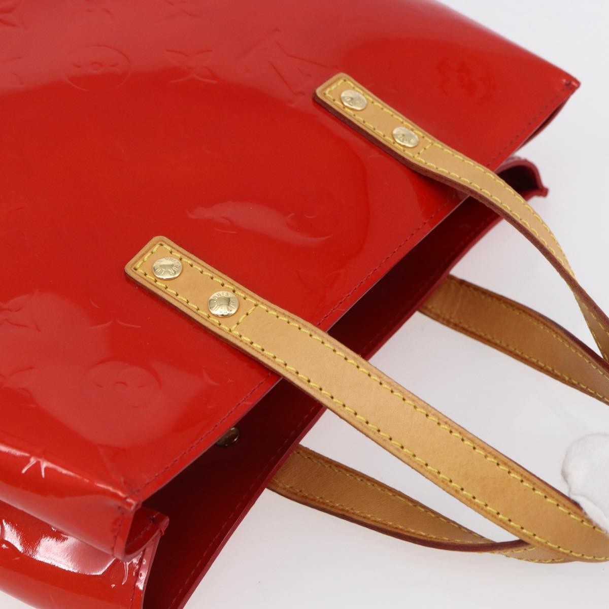 Louis Vuitton Reade Handbag Monogram Vernis, RED, PATENT_LEATHER, Handbag