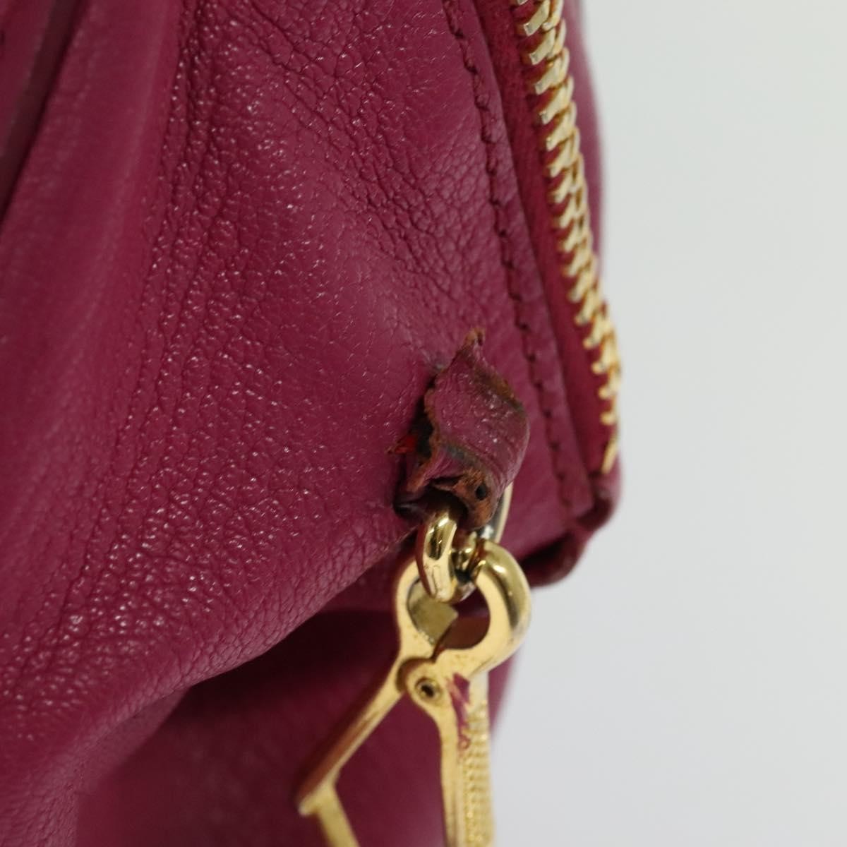 Miu Miu Madras Bowler Bag Leather, PINK, LEATHER, Handbag