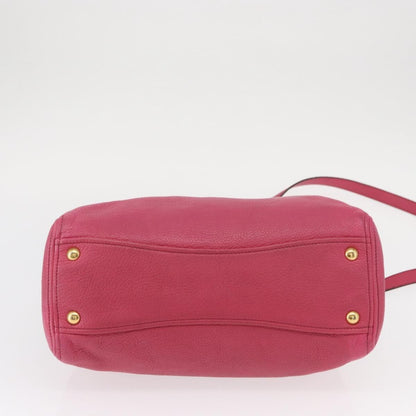 Miu Miu Phenix Convertible Tote Leather, PINK, LEATHER, Tote bag