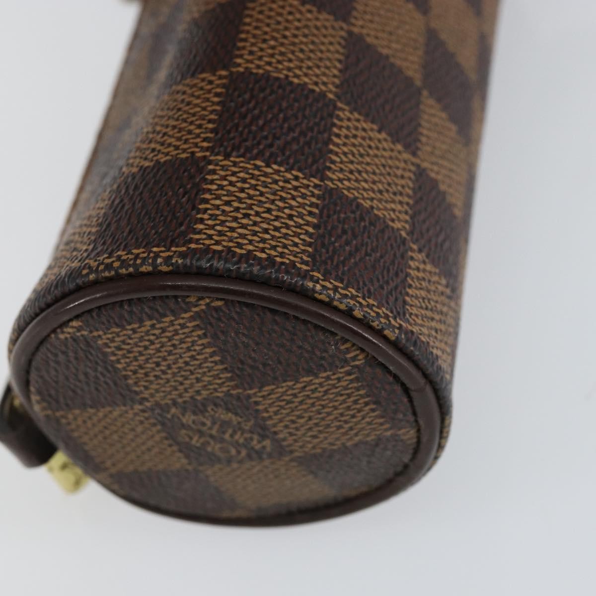 Louis Vuitton Papillon Pochette Damier, BROWN, CANVAS, Clutche & pouche