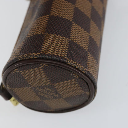Louis Vuitton Papillon Pochette Damier, BROWN, CANVAS, Clutche & pouche