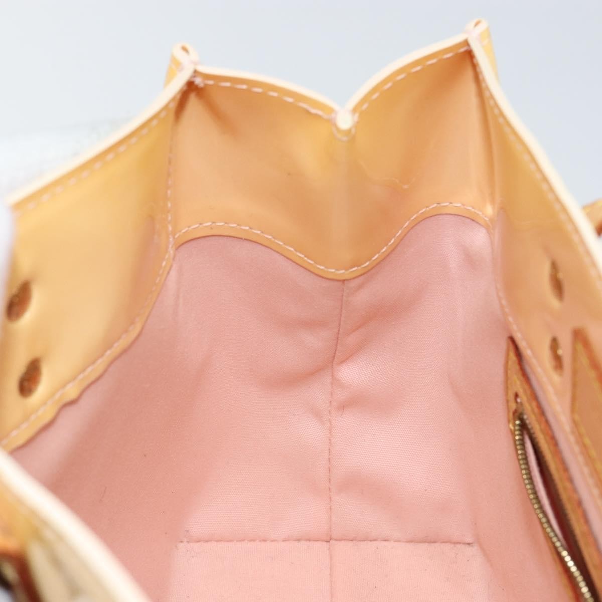 Louis Vuitton Reade Handbag Monogram Vernis, YELLOW, PATENT_LEATHER, Handbag