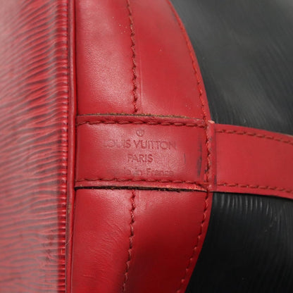 Louis Vuitton Bicolor Noe Handbag Epi Leather, BLACK, LEATHER, Handbag