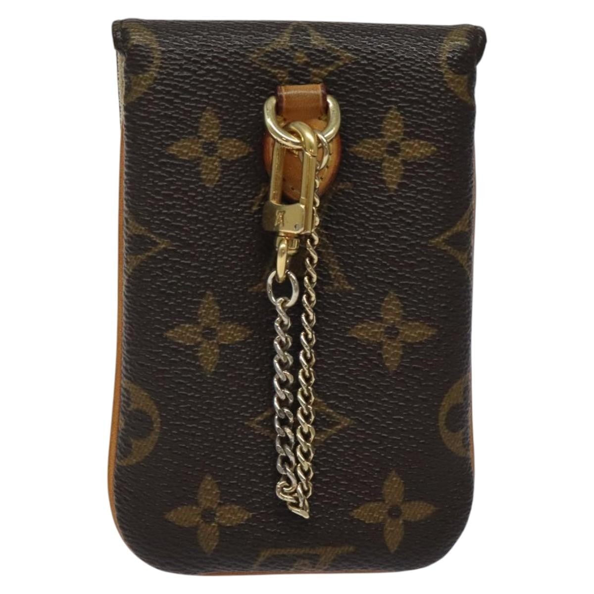 Louis Vuitton Étui Téléphone Monogram Canvas, BROWN, CANVAS, Tech accessory