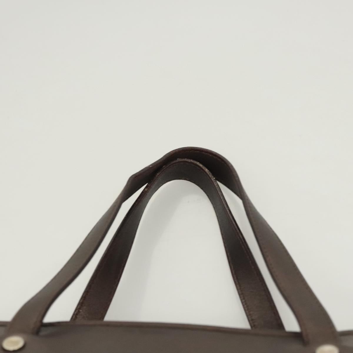 Celine Vintage Macadam Handbag Canvas, BEIGE, CANVAS, Handbag