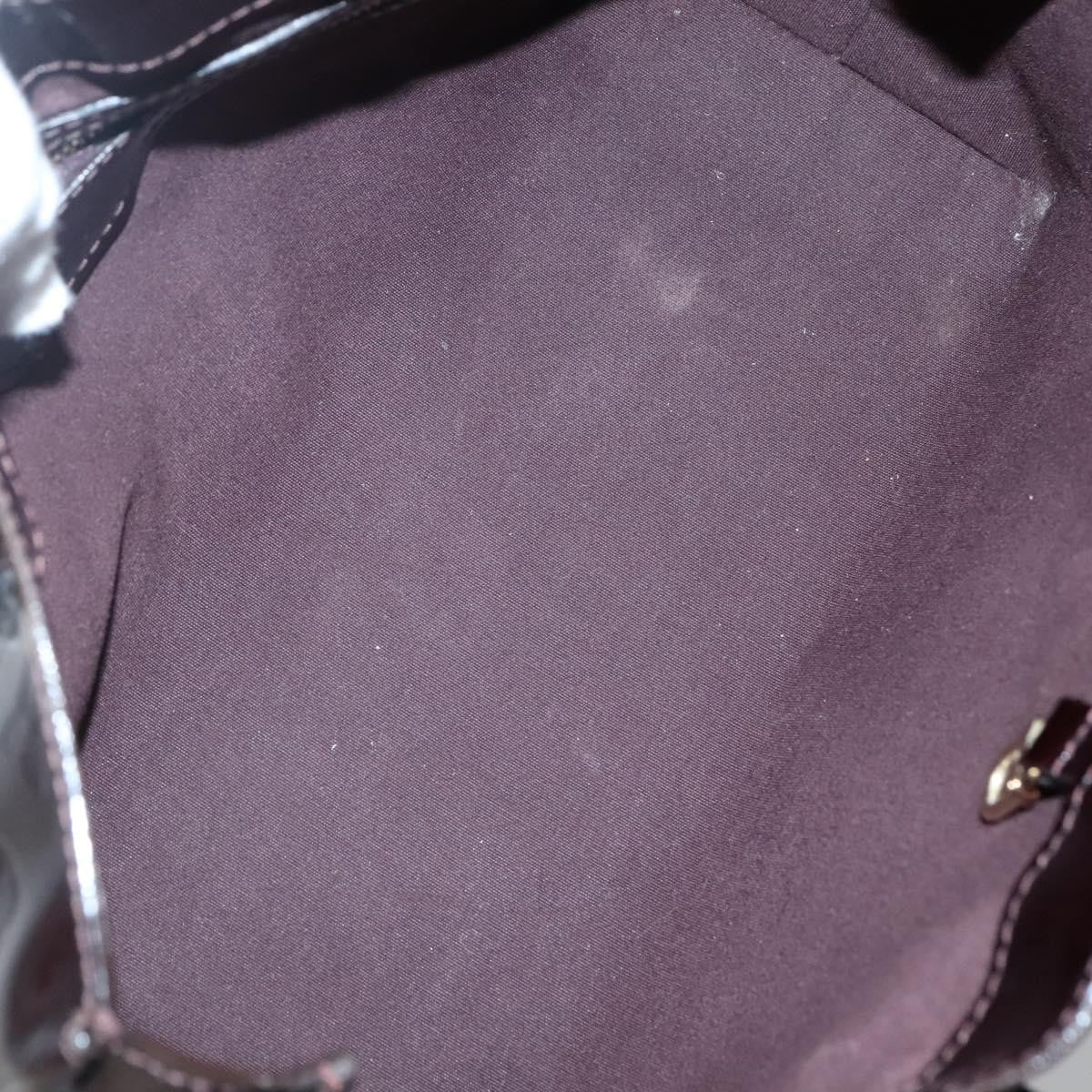 Louis Vuitton Wilshire Handbag Monogram Vernis, PURPLE, PATENT_LEATHER, Handbag