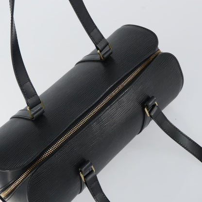 Louis Vuitton Soufflot Handbag Epi Leather, BLACK, LEATHER, Handbag