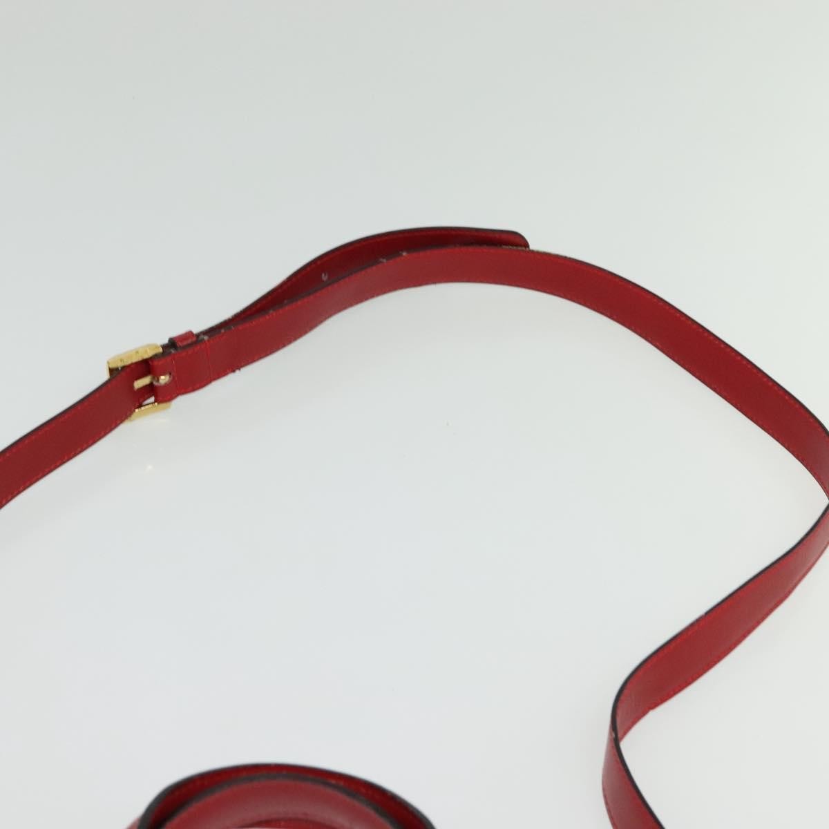Loewe Anagram handbag Leather, RED, LEATHER, Handbag