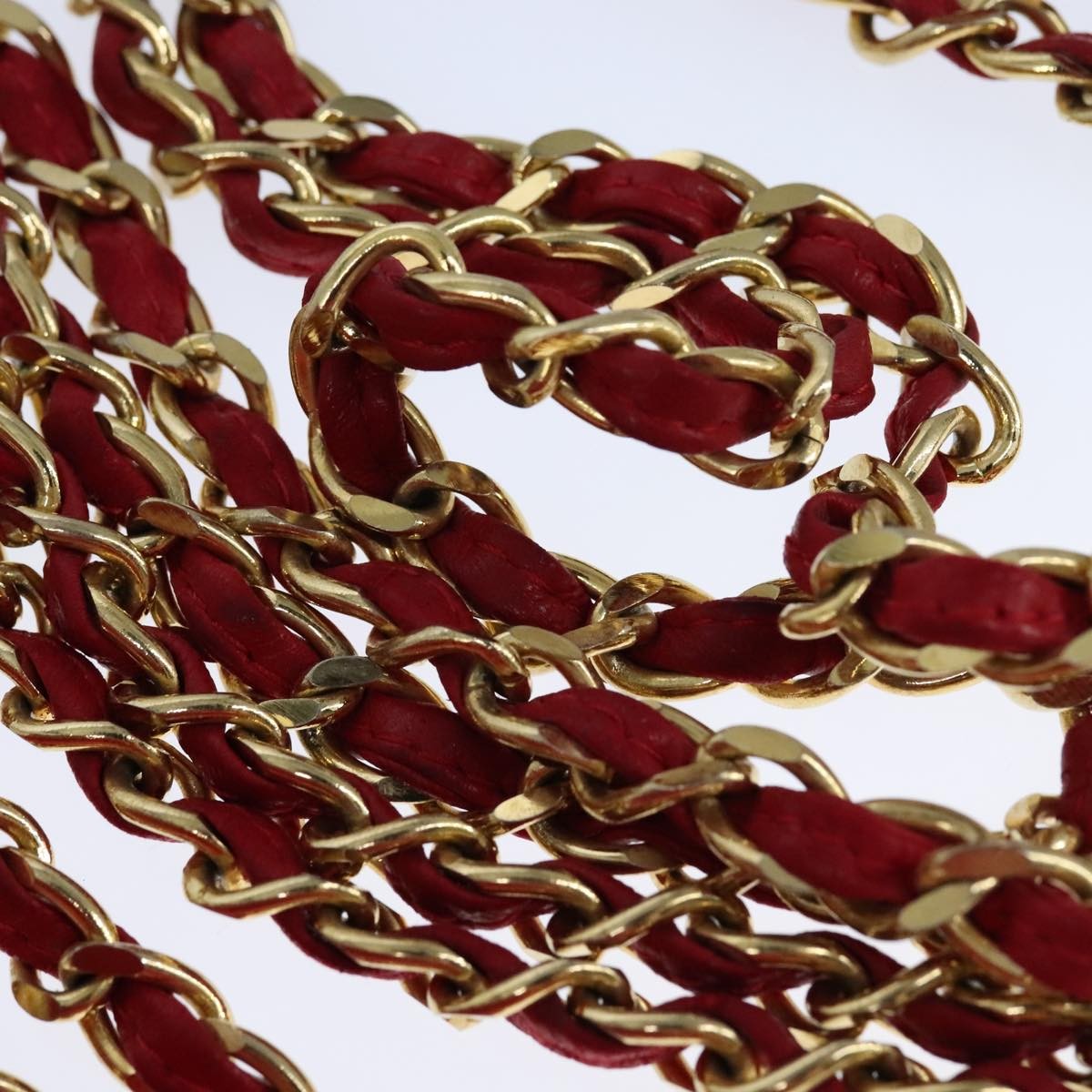 Chanel Vintage Front Pocket Camera Bag Quilted Lambskin, RED, LEATHER, Shoulder bag