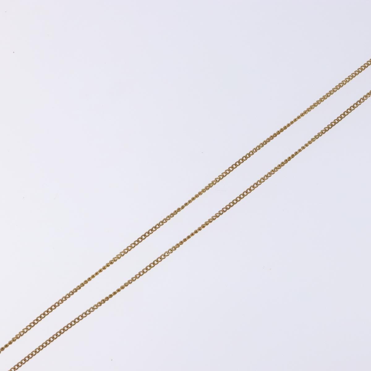 Christian Dior CD Round Pendant Necklace Metal, GOLD, METAL, Necklace