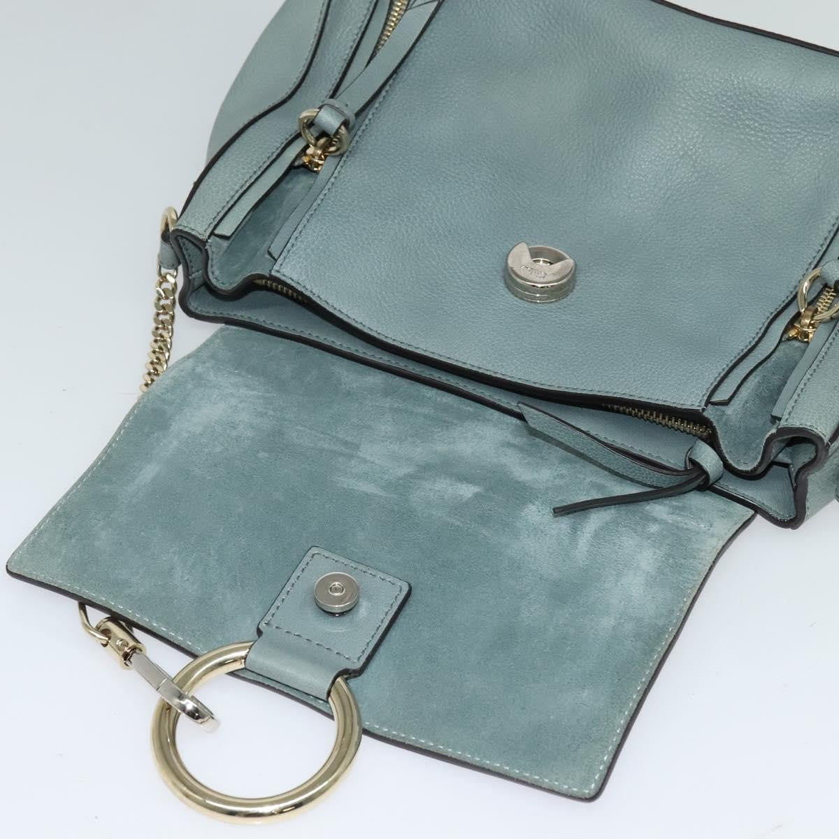 Chloe Faye Day Bag Leather, GREEN, LEATHER, Handbag