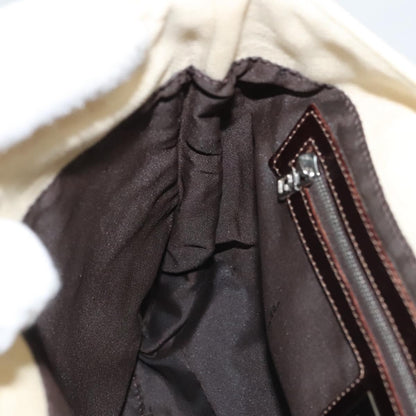 Fendi Mamma Baguette Shoulder Bag Canvas, BEIGE, CANVAS, Shoulder bag