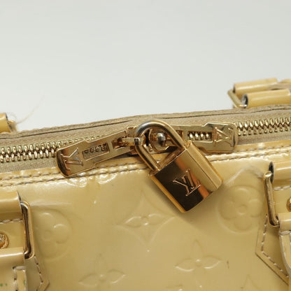 Louis Vuitton Alma Handbag Monogram Vernis, BEIGE, PATENT_LEATHER, Handbag