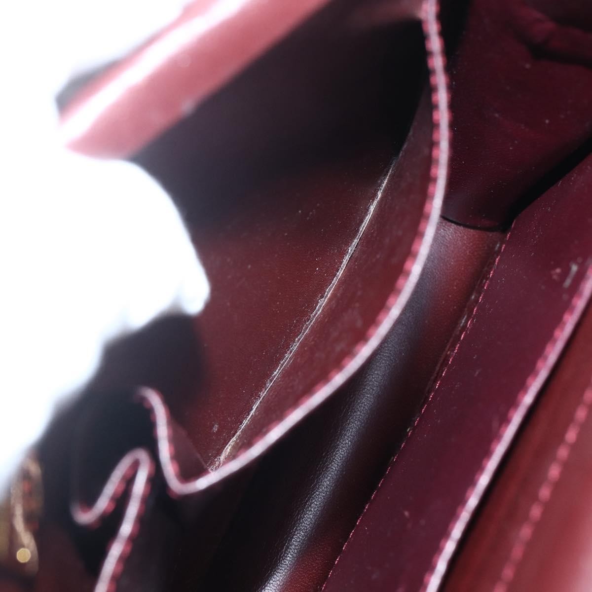 cartier Must de Cartier Shoulder Bag Leather, BURGUNDY, LEATHER, Shoulder bag