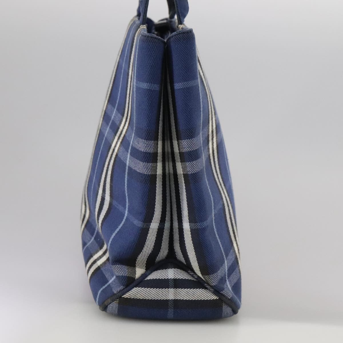Burberry Nova Check Tote canvas check pattern, BLUE, CANVAS, Tote bag