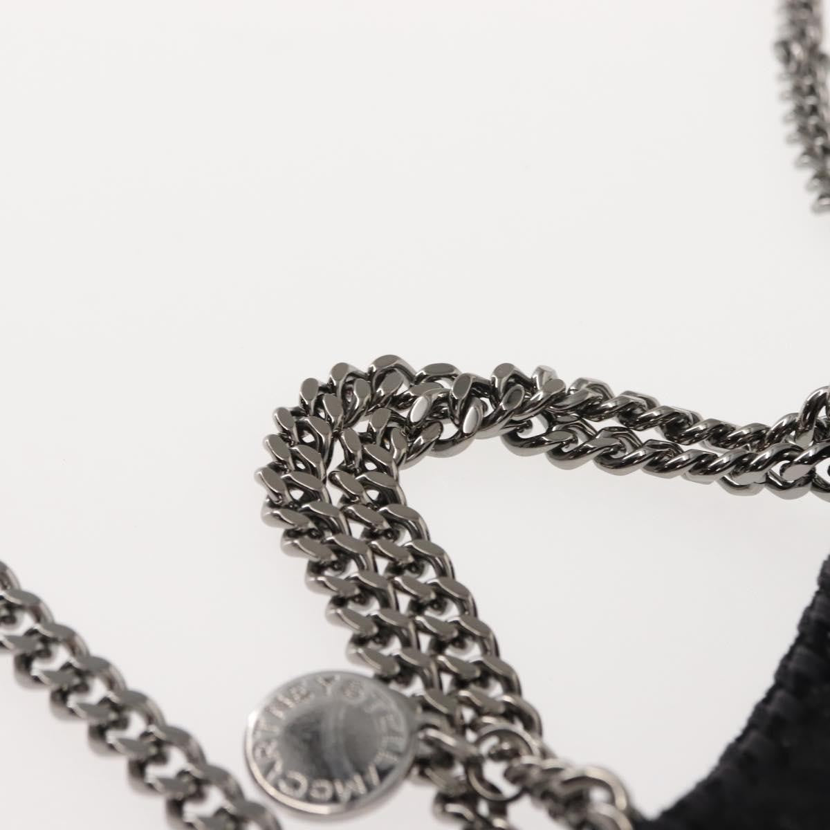 Stella McCartney Falabella Fold Over Bag Shaggy Deer, BLACK, SUEDE, Handbag