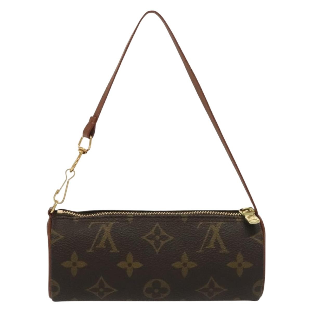 Louis Vuitton Papillon Pochette Monogram Canvas, BROWN, CANVAS, Handbag