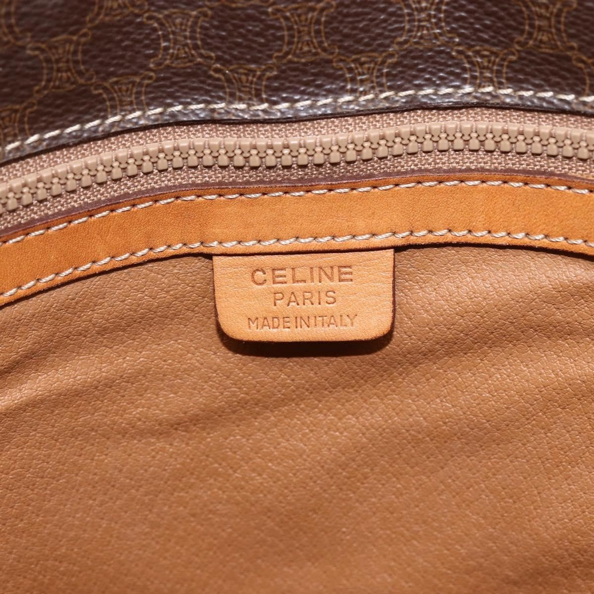 Celine Vintage Macadam Tote bag Canvas, BROWN, CANVAS, Tote bag