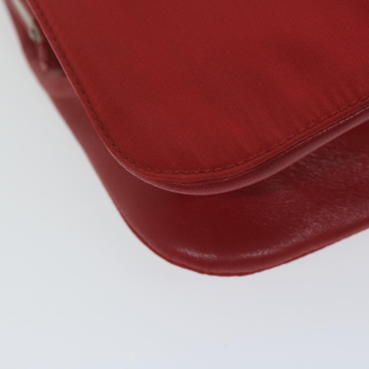 Prada Chain Shoulder Bag Tessuto, RED, NYLON, Shoulder bag