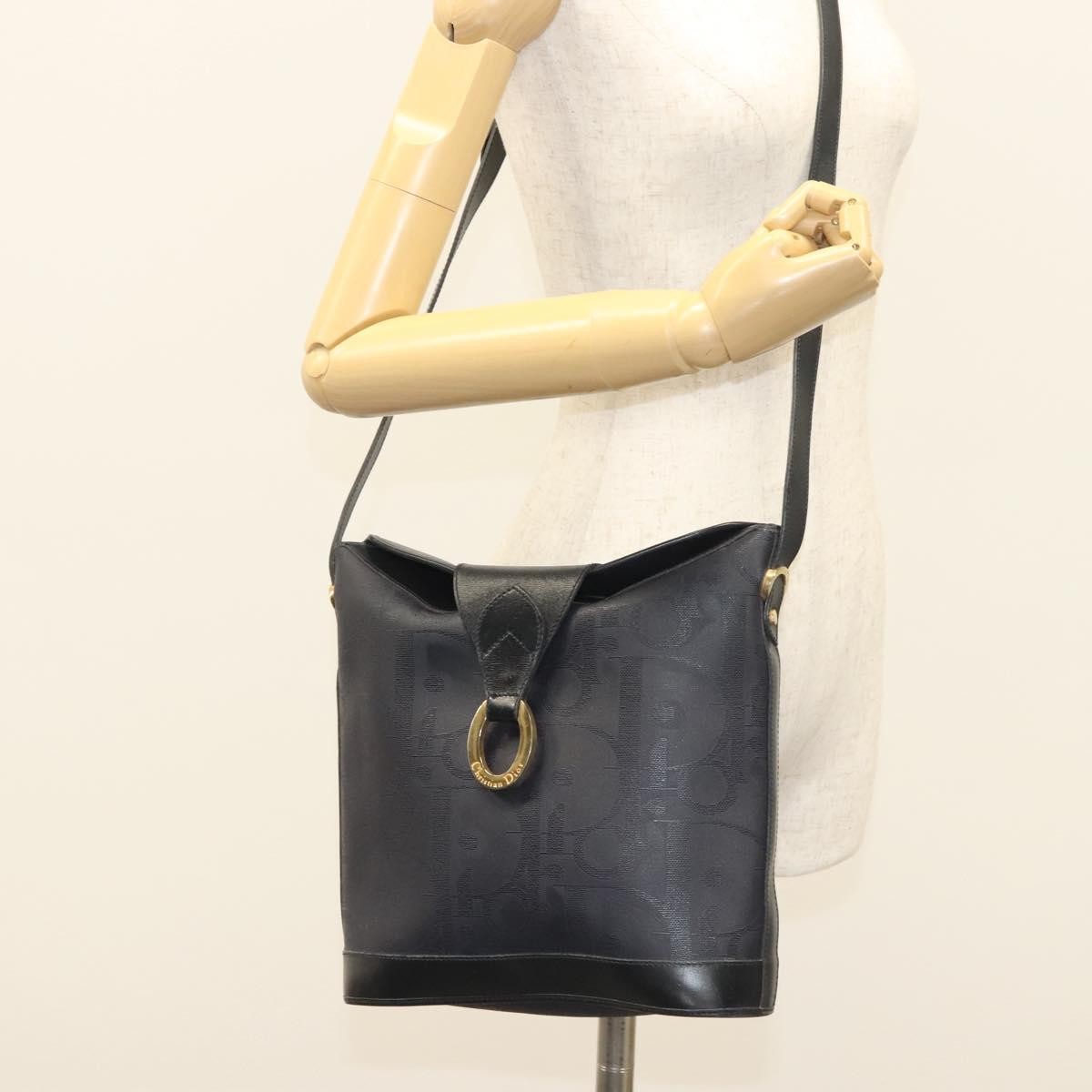 Christian Dior Trotter shoulder bag Canvas, NAVY, CANVAS, Shoulder bag