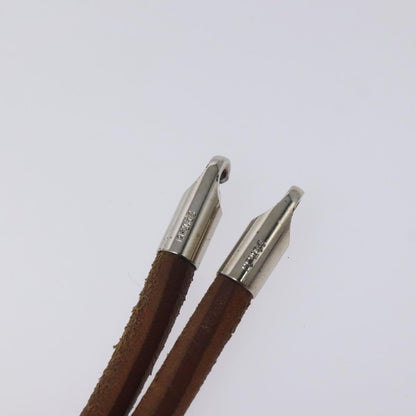 Hermes Laniere Bracelet Leather, BROWN, LEATHER, Bracelet