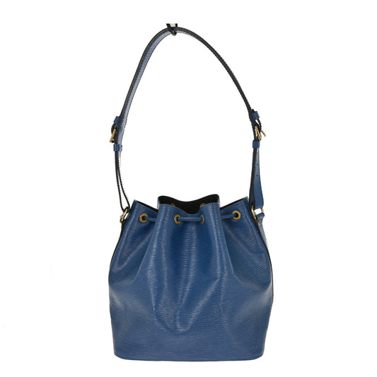 Louis Vuitton Petit Noe Handbag Epi Leather, BLUE, LEATHER, Shoulder bag