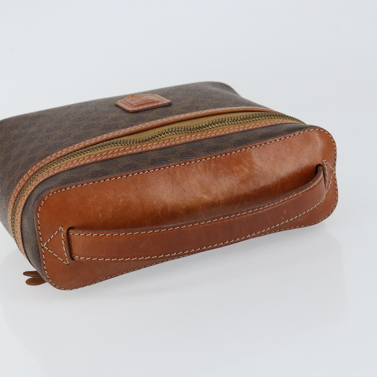 Celine Macadam Vanity Bag Canvas, BROWN, CANVAS, Clutche & pouche