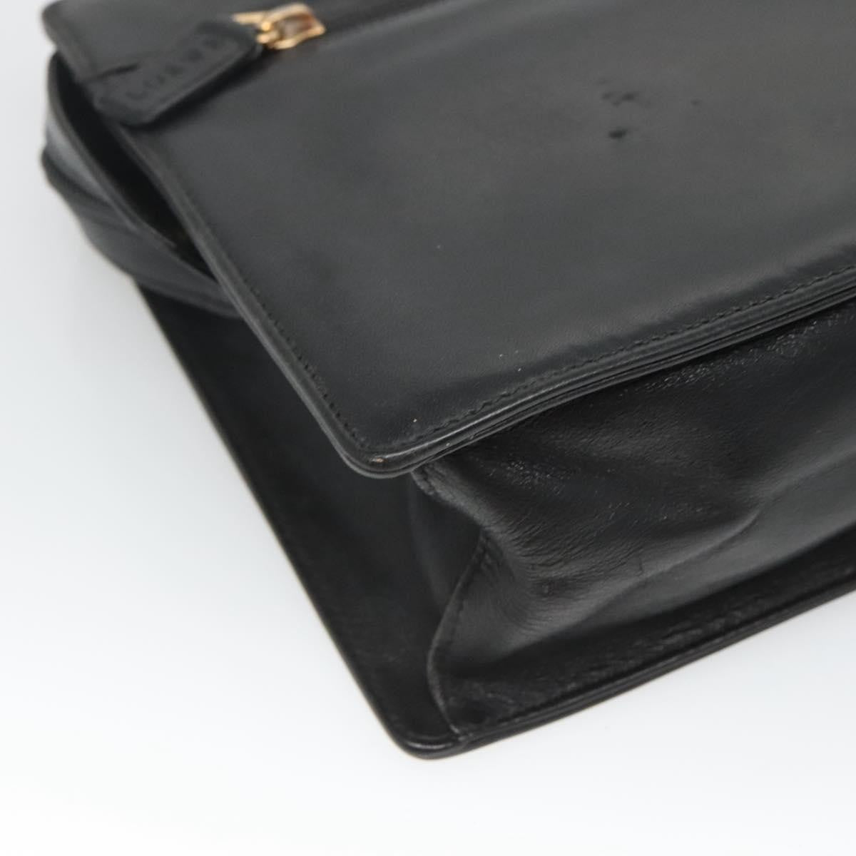 Loewe Anagram Clutch Bag Leather, BLACK, LEATHER, Clutche & pouche