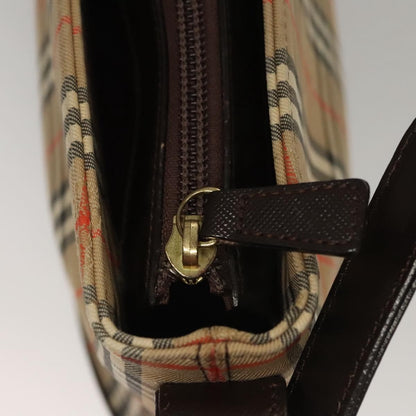 Burberry Shoulder Bag Nova Check Canvas, BEIGE, CANVAS, Shoulder bag