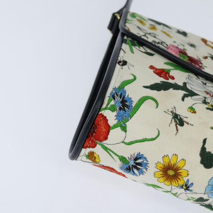 Gucci Vintage Flap Crossbody Bag GG Coated Canvas and Leather, MULTICOLOUR, CANVAS, Shoulder bag