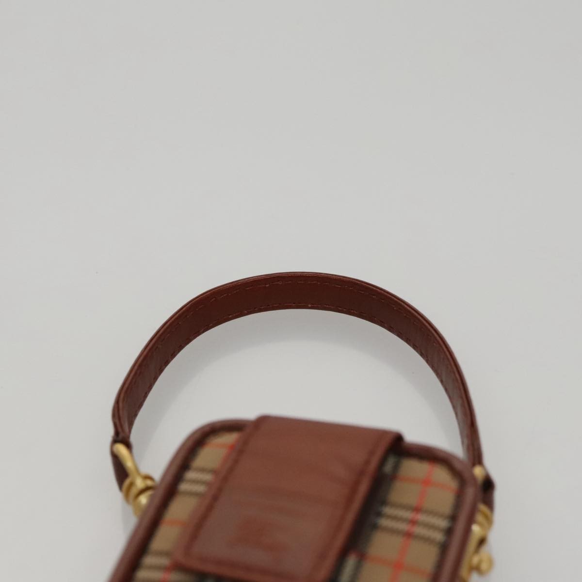 Burberry Nova check Pochette Canvas, BEIGE, CANVAS, Clutche & pouche