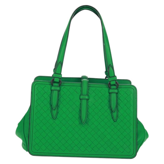 Bottega Veneta Intrecciato Handbag Leather, Green, Leather, Handbag