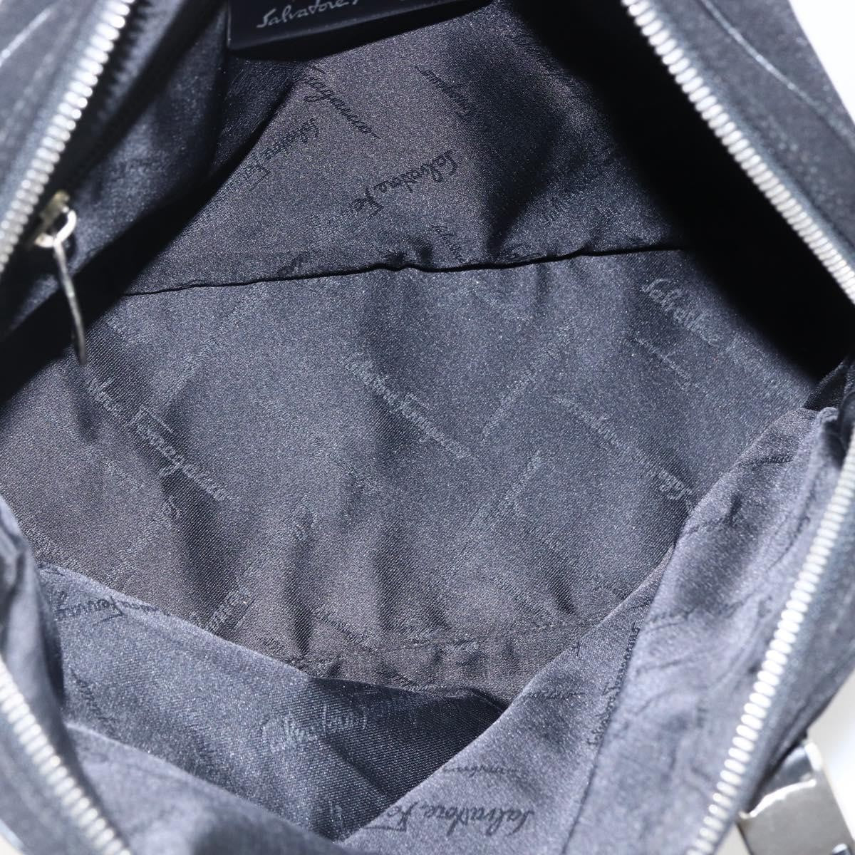 Salvatore Ferragamo Vintage Handbag Nylon, Black, Nylon, Handbag
