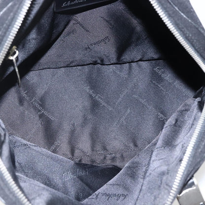 Salvatore Ferragamo Vintage Handbag Nylon, Black, Nylon, Handbag