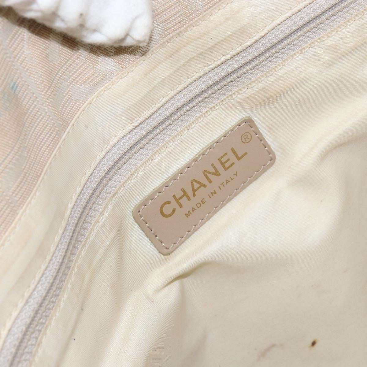 Chanel Travel Line Tote Nylon, BEIGE, NYLON, Tote bag