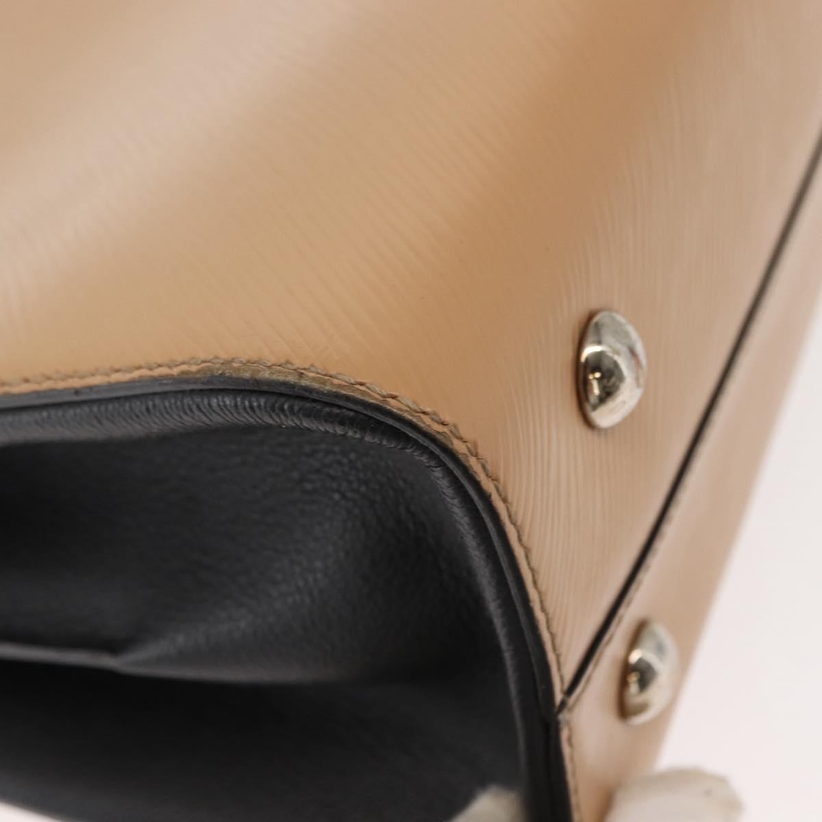 Louis Vuitton Twist Tote Epi Leather, BEIGE, LEATHER, Tote bag