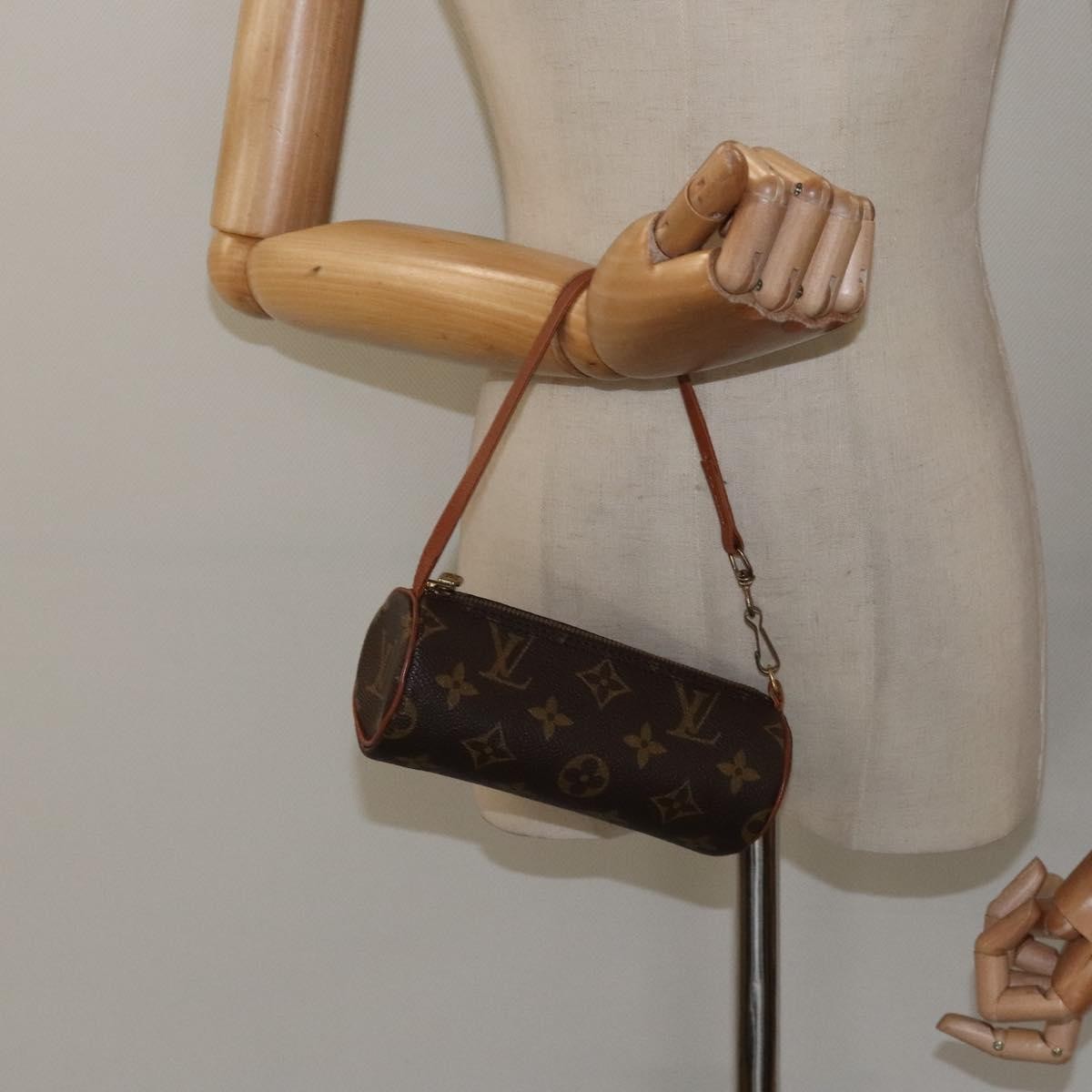 Louis Vuitton Papillon Pochette Monogram Canvas, BROWN, CANVAS, Handbag