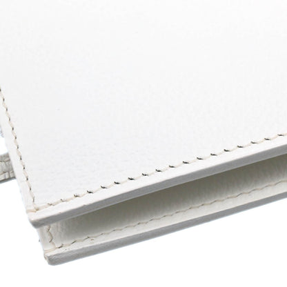 Hermes Onimaitou Handbag Leather, WHITE, LEATHER, Shoulder bag