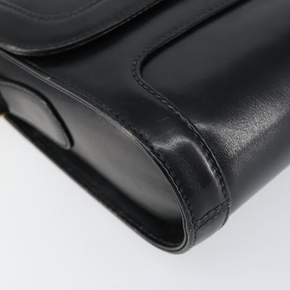 Gucci Vintage Shoulder Bag Leather, BLACK, LEATHER, Shoulder bag