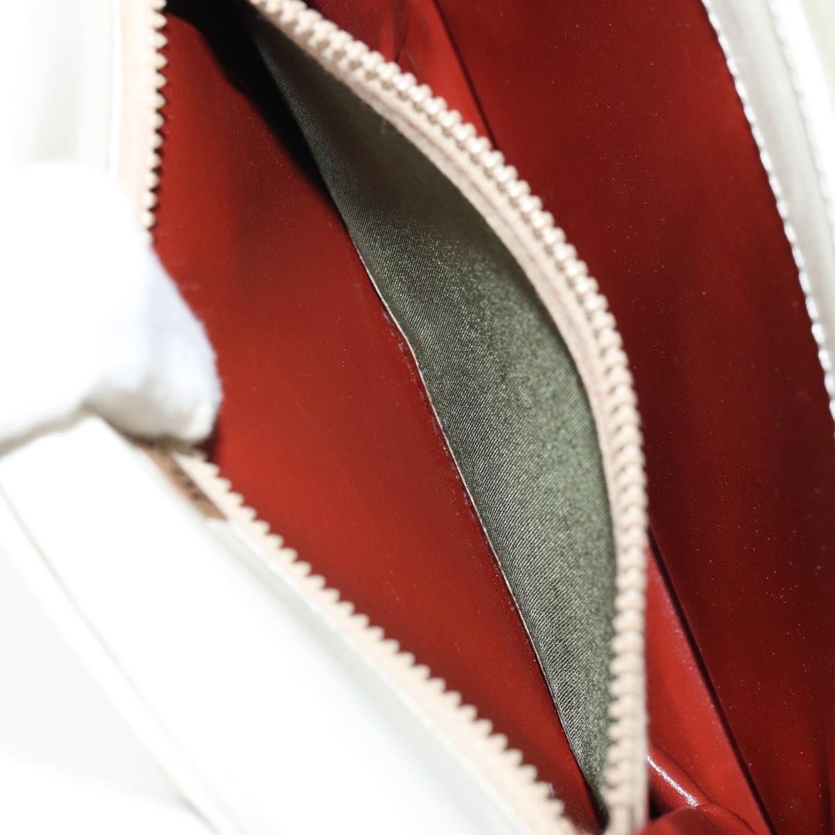 Saint Laurent Vintage Shoulder Bag Leather, WHITE, LEATHER, Shoulder bag