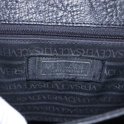 Versace Vintage Sun handbag Leather, BLACK, LEATHER, Handbag